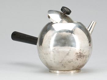 An Estrid Ericson silver teapot by Svenskt Tenn, Stockholm 1931.