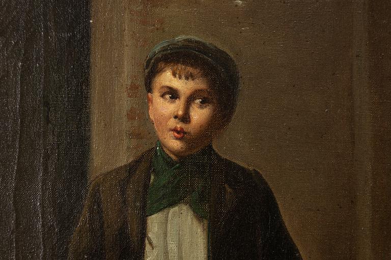 Augustus Edwin Mulready, attributed to, The Chestnut Seller.