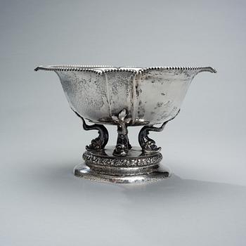 SKÅL, silver, nyklassicism, Axel Larson, Helsingborg 1924. Vikt 868 g.