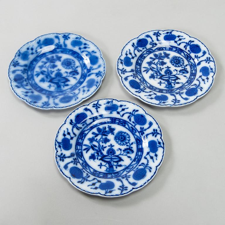 Servidelar, 29 st, "Flow Blue", modell Holland, Johnson Brothers, England.