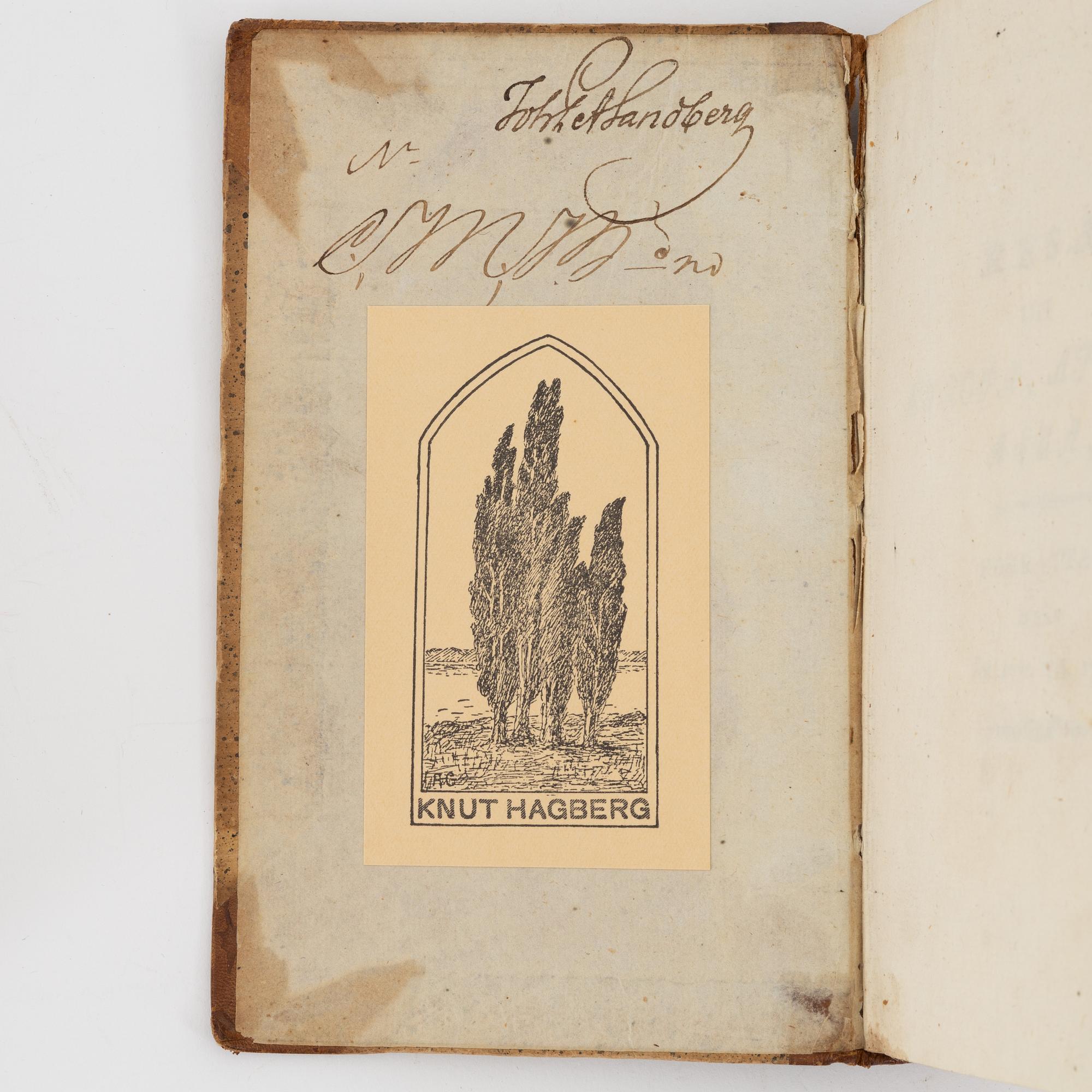 Books, four volumes,  Carl Peter Thunberg, Resa uti Europa, Africa, Asia 1770-1779. I-IV.