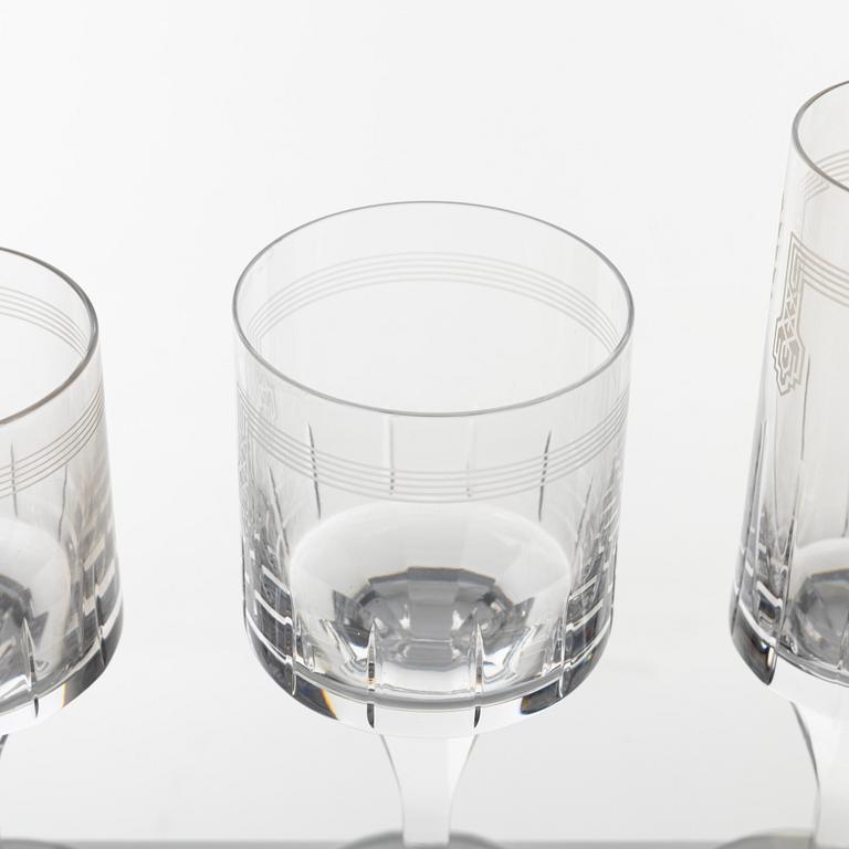 A set of 30 "Maison Ballet Russe" glasses, Cartier, France.