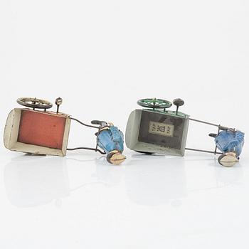 Lehmann, two 'Tap Tap' tin toys, Germany early 20th century.