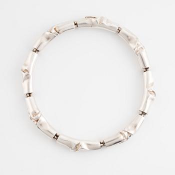 Björn Weckström, sterling silver necklace. Lapponia 1975.