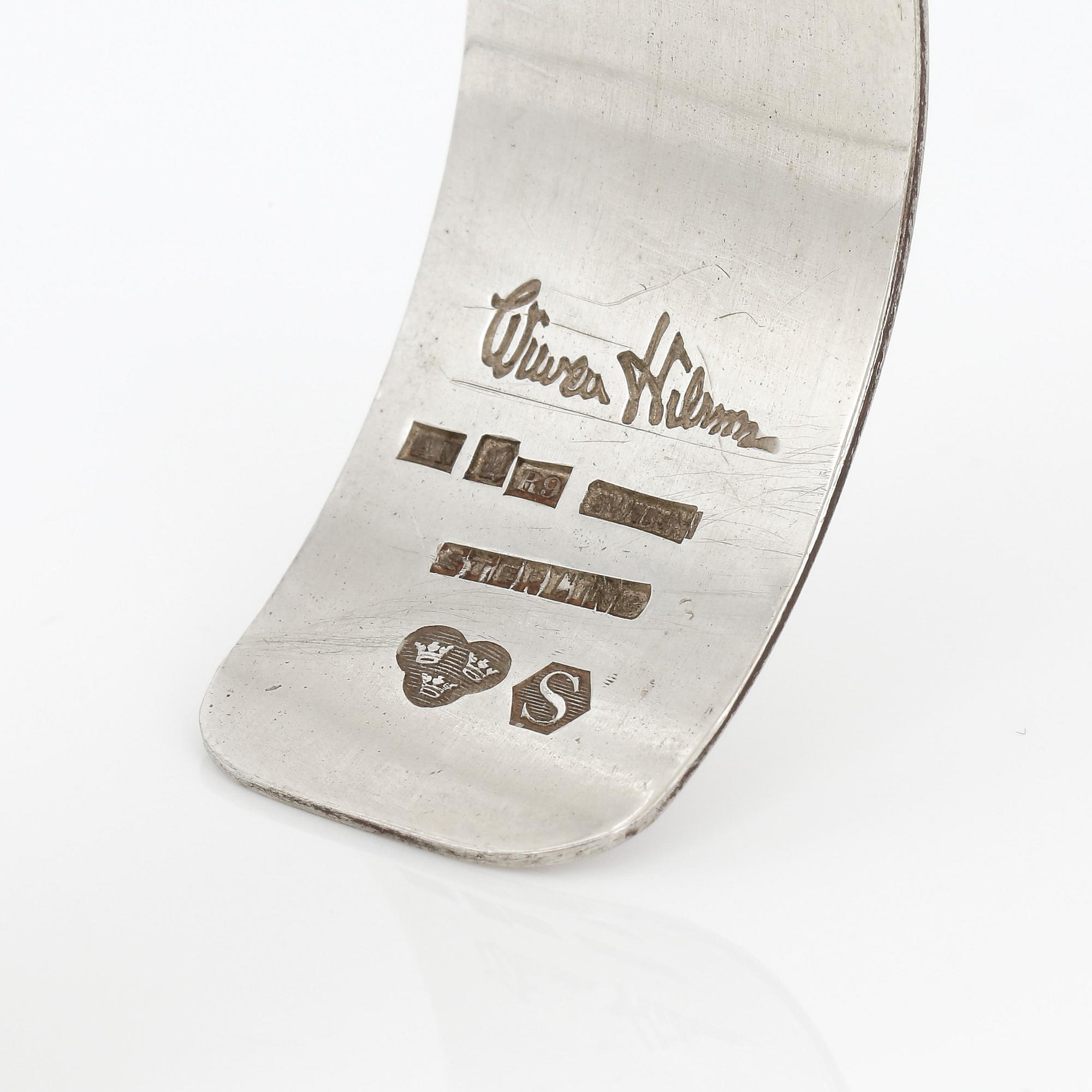 ARMLÄNK, sterling, Wiwen Nilsson, Lund, 1967. Vikt ca 24 g.