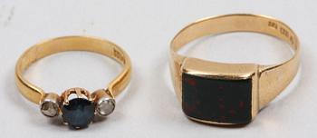 RINGAR, 4 st, 18K resp 20K guld.