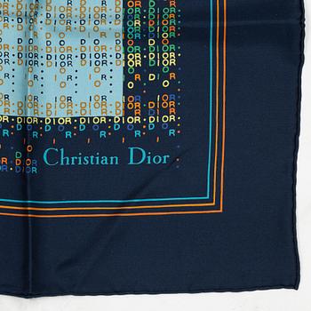 Christian Dior, a set of three silk scarves.