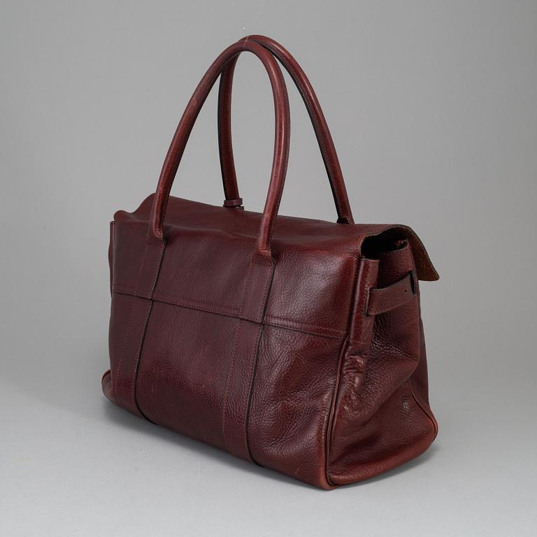 MULBERRY, a oxblood 'Bayswater' bag.