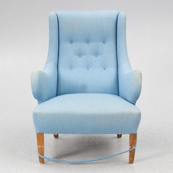 Carl Malmsten, fåtölj, "Oscar", formgiven 1935.