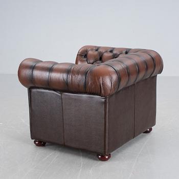 FÅTÖLJ, Chesterfield-typ, 1900-talets senare del.