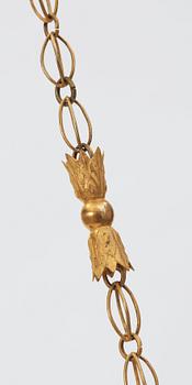 A North European circa 1800 hanging lamp.