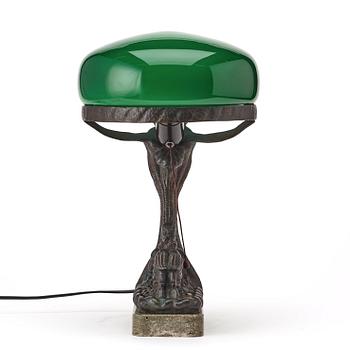 Gösta Eugén Almgren, bordslampa, Otto Meyer, Stockholm 1918, jugend.