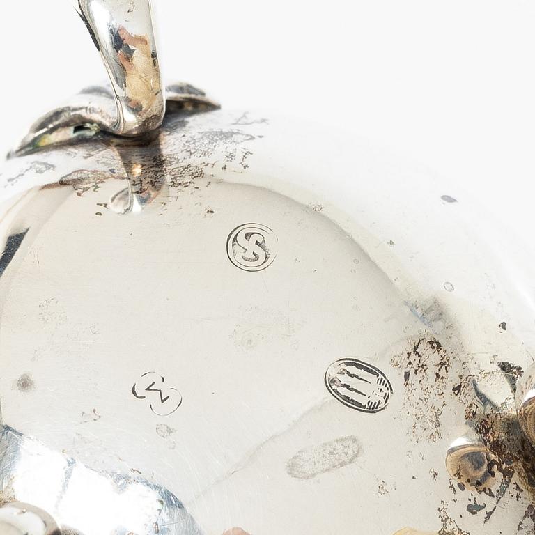 Silver, 5 pieces, Sweden and Denmark, 20th century.