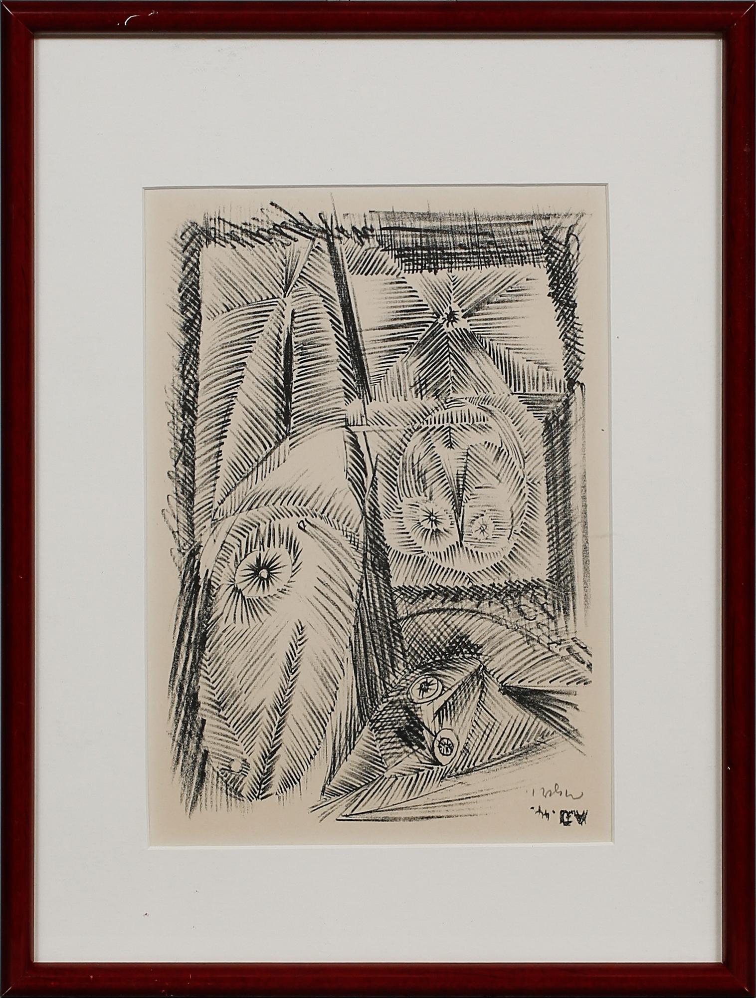 ASGER JORN, litografi, signerad, daterad i tryck -44.