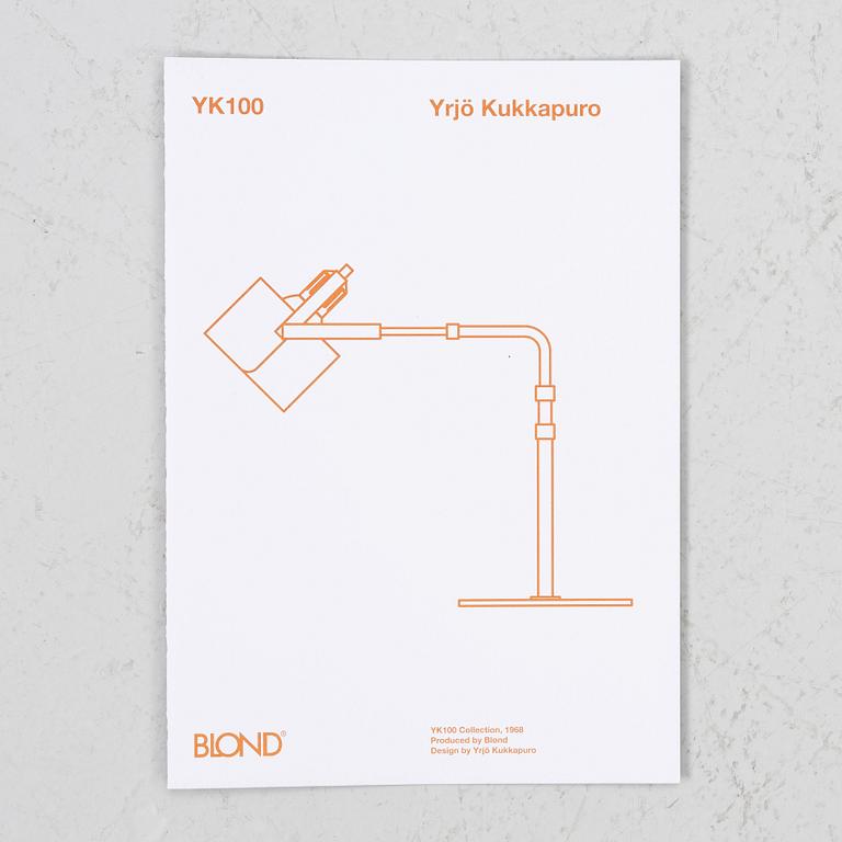 Yrjö Kukkapuro, Golvlampa, "YK100G", Blond Belysning, Värnamo, Sverige, samtida.