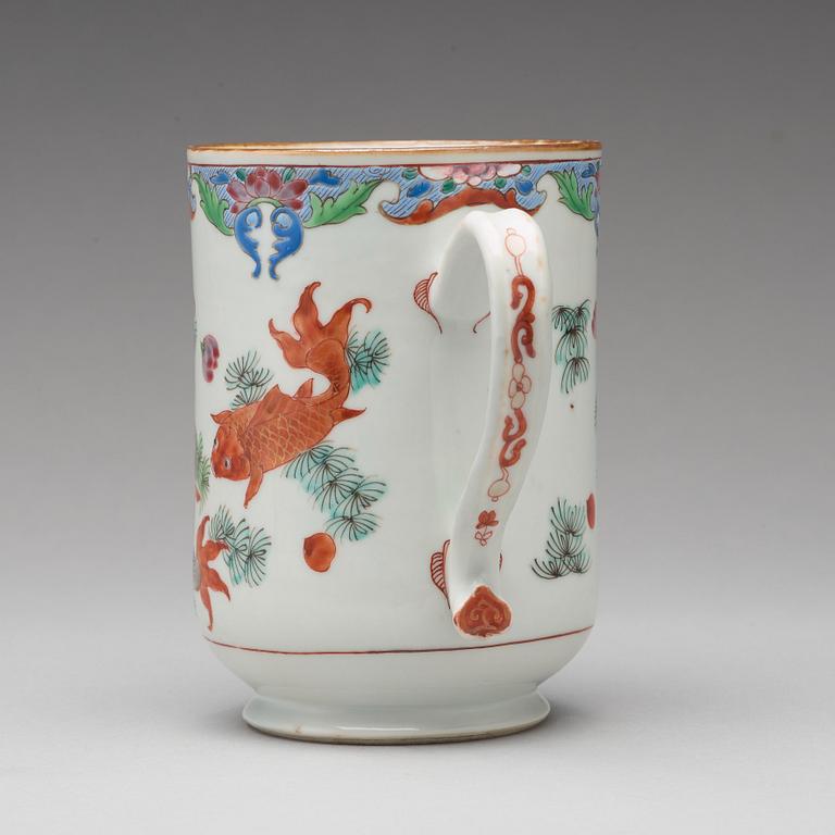 A famille rose jug, Qing dynasty, Qianlong (1736-95).