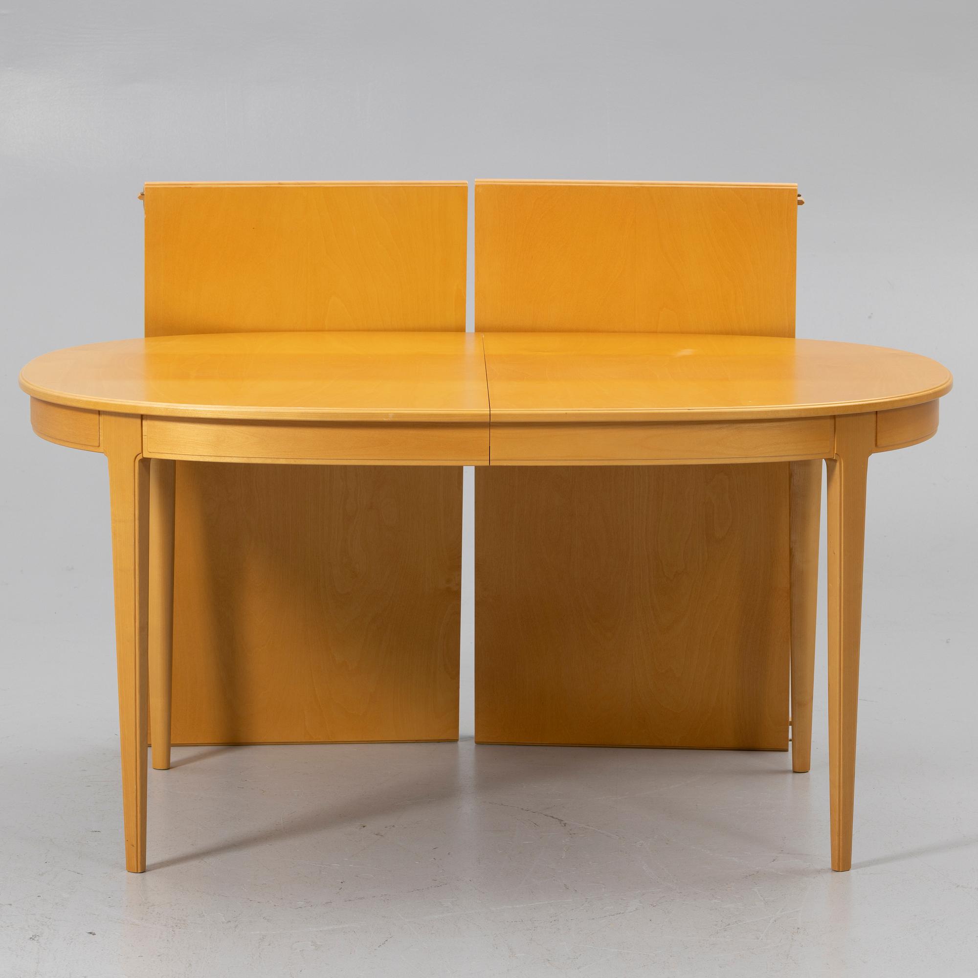 Carl Malmsten, Matgrupp, 7 delar, "Herrgården", Åfors Möbelfabrik. 1997.