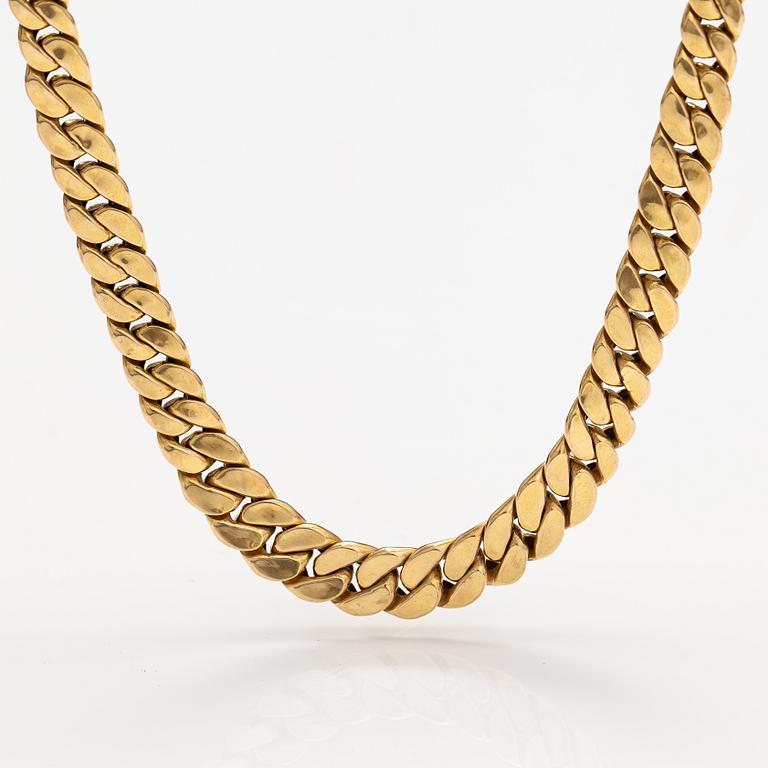 A 14K gold necklace. Finnish import marks.