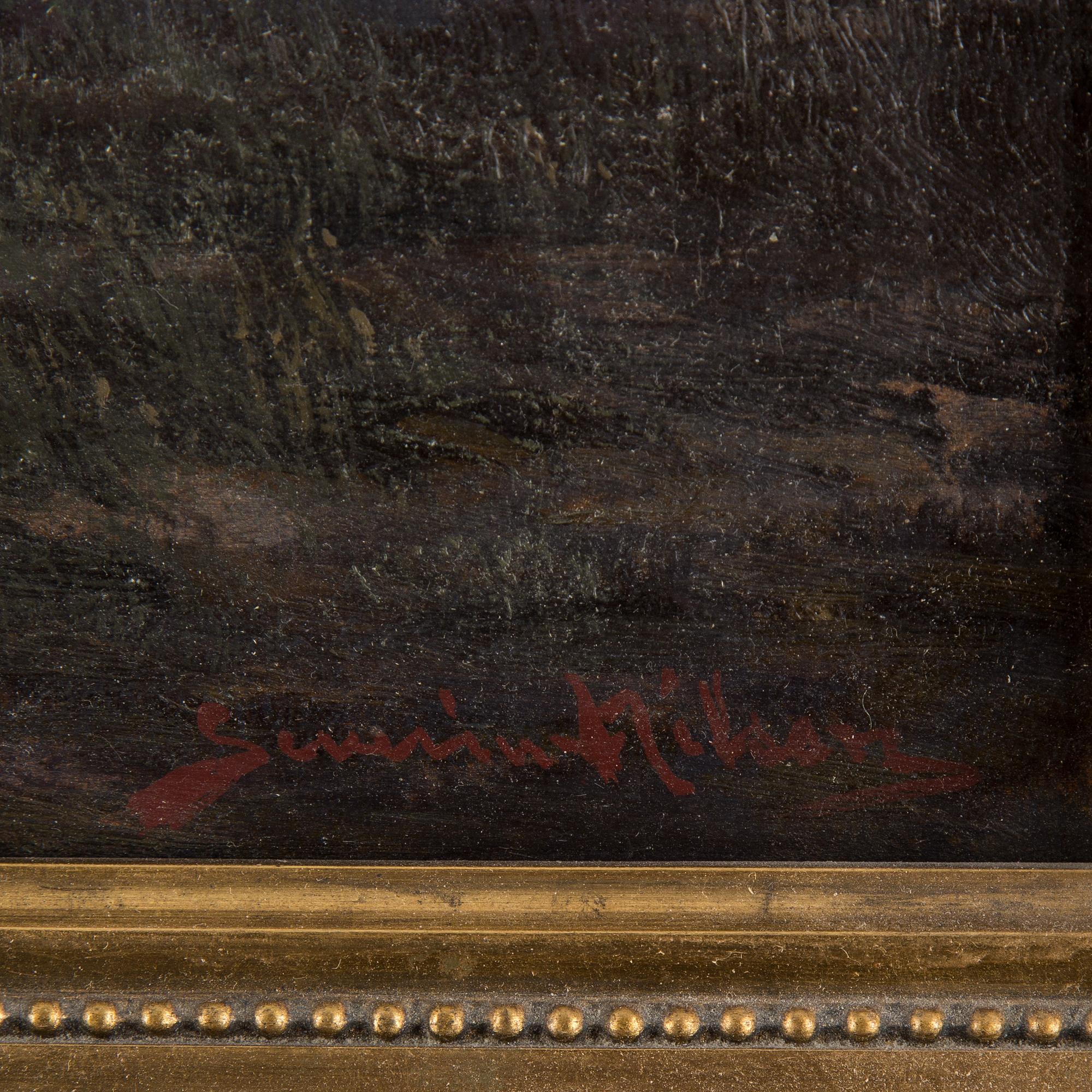SEVERIN NILSON, oil on panel, signed Severin Nilson.