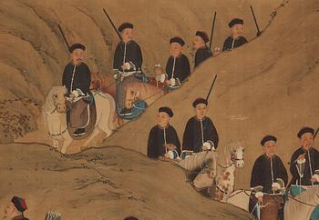RULLMÅLNING, Qing dynastin.