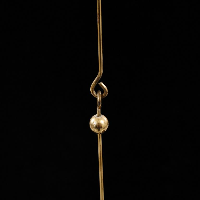 MALMKRONA, Erik Jonsson Gelbgjuteri, Skara, 1900-talets andra hälft, höjd exklusive kedja 38 cm.