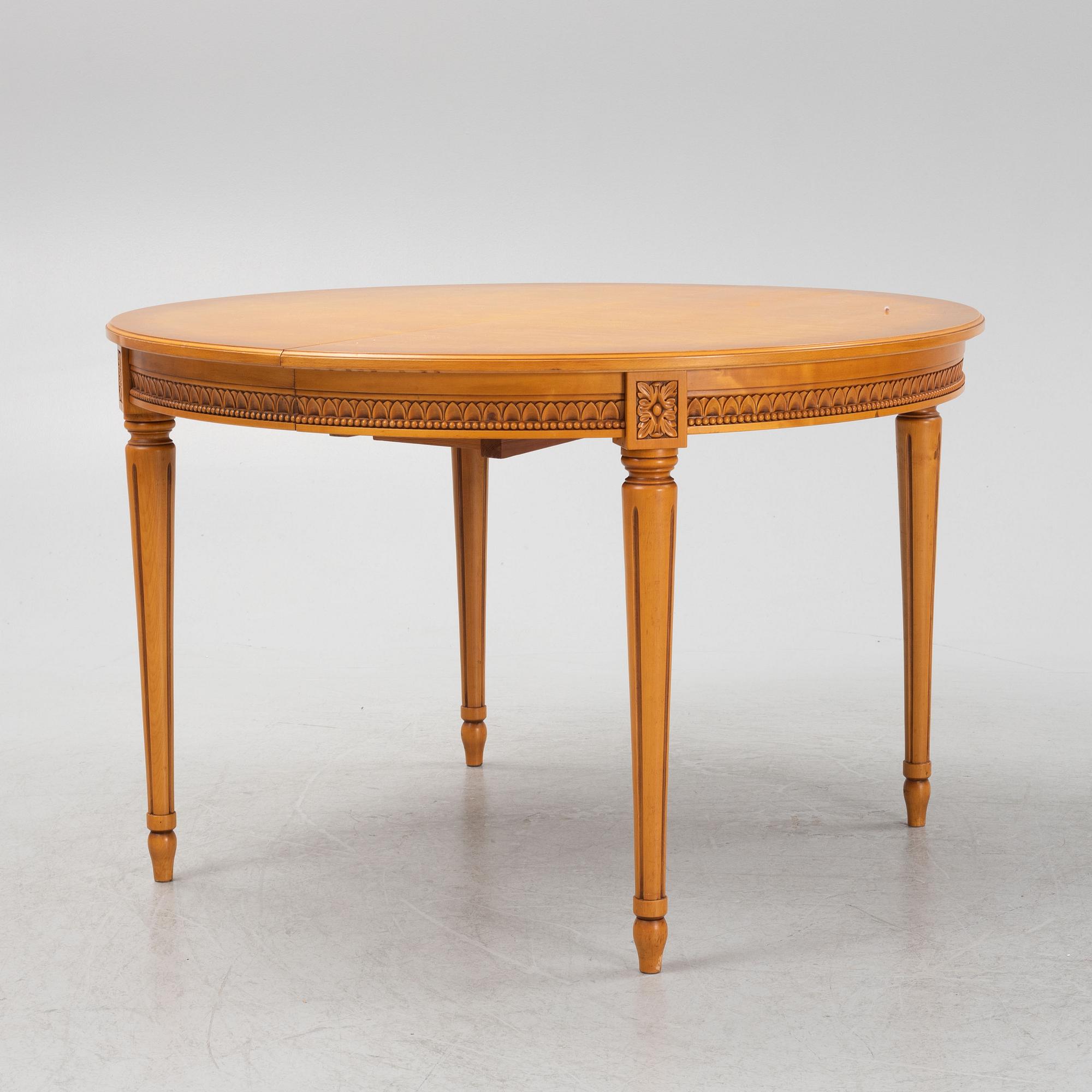 Matbord, Åmells Möbler, Gustaviansk stil, 1900-talets andra hälft,