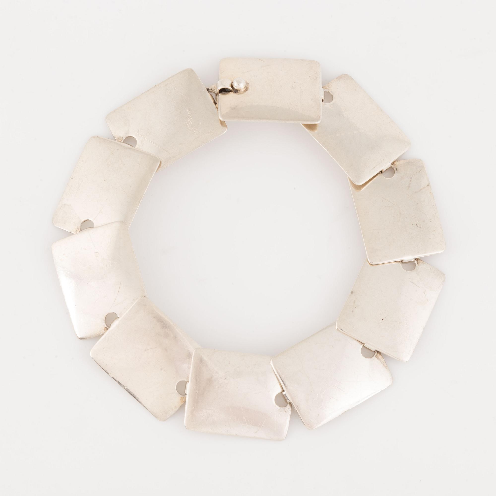 Niels Erik From, sterling silver bracelet, Denmark.