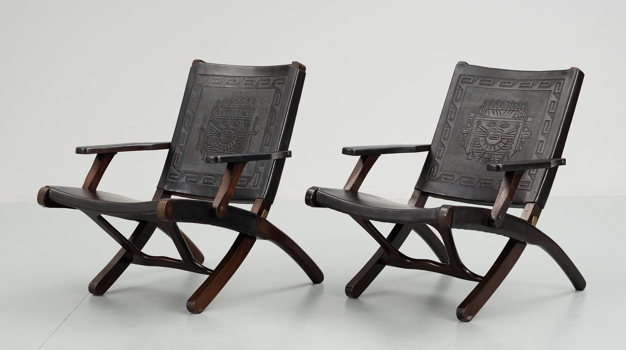 FÄLLSTOLAR, ett par. Trol Mexiko.