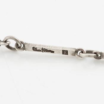 Wiwen Nilsson, a necklace, sterling silver with step-cut rock crystal, Lund 1974.