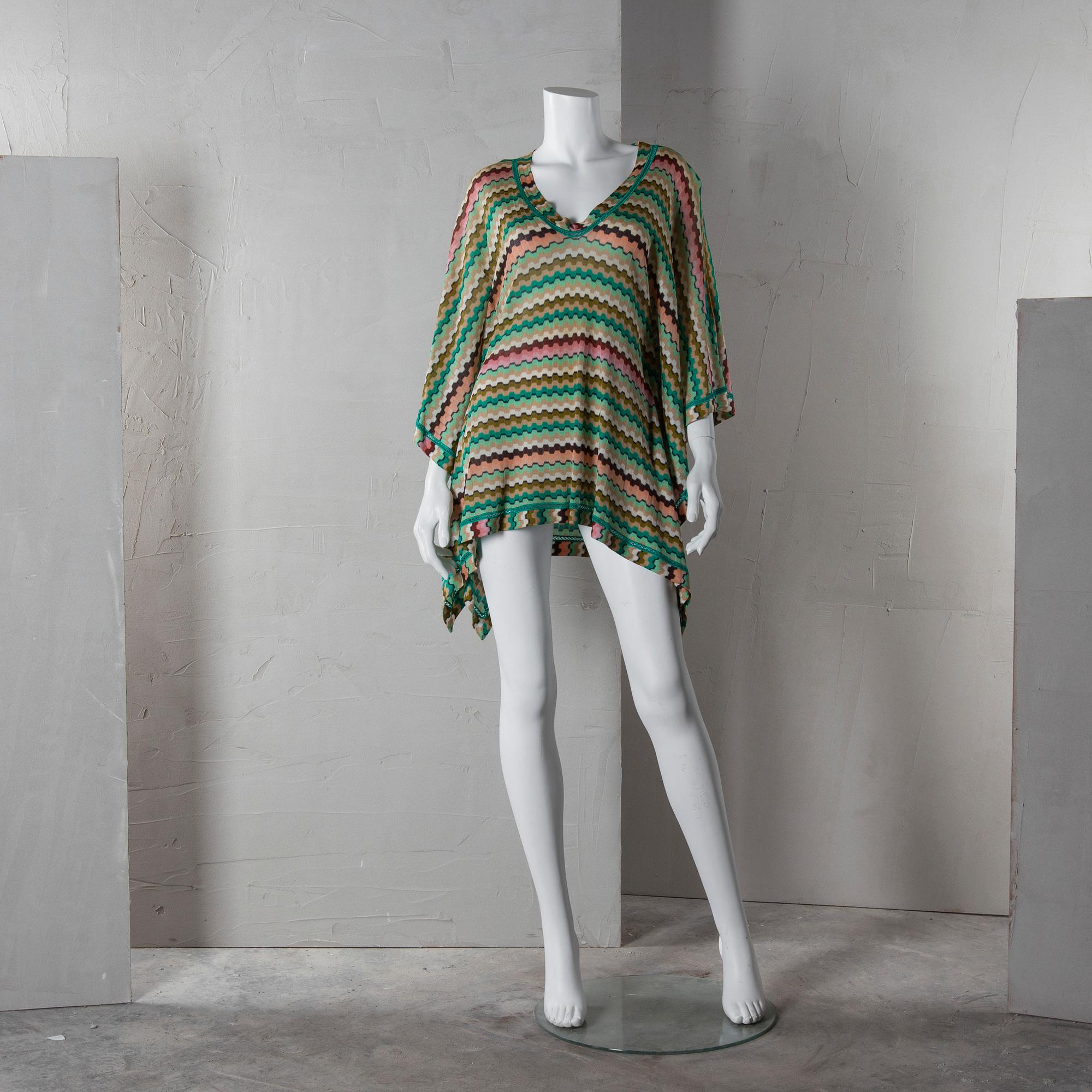PONCHO, Missoni Mare, italiensk storlek S.