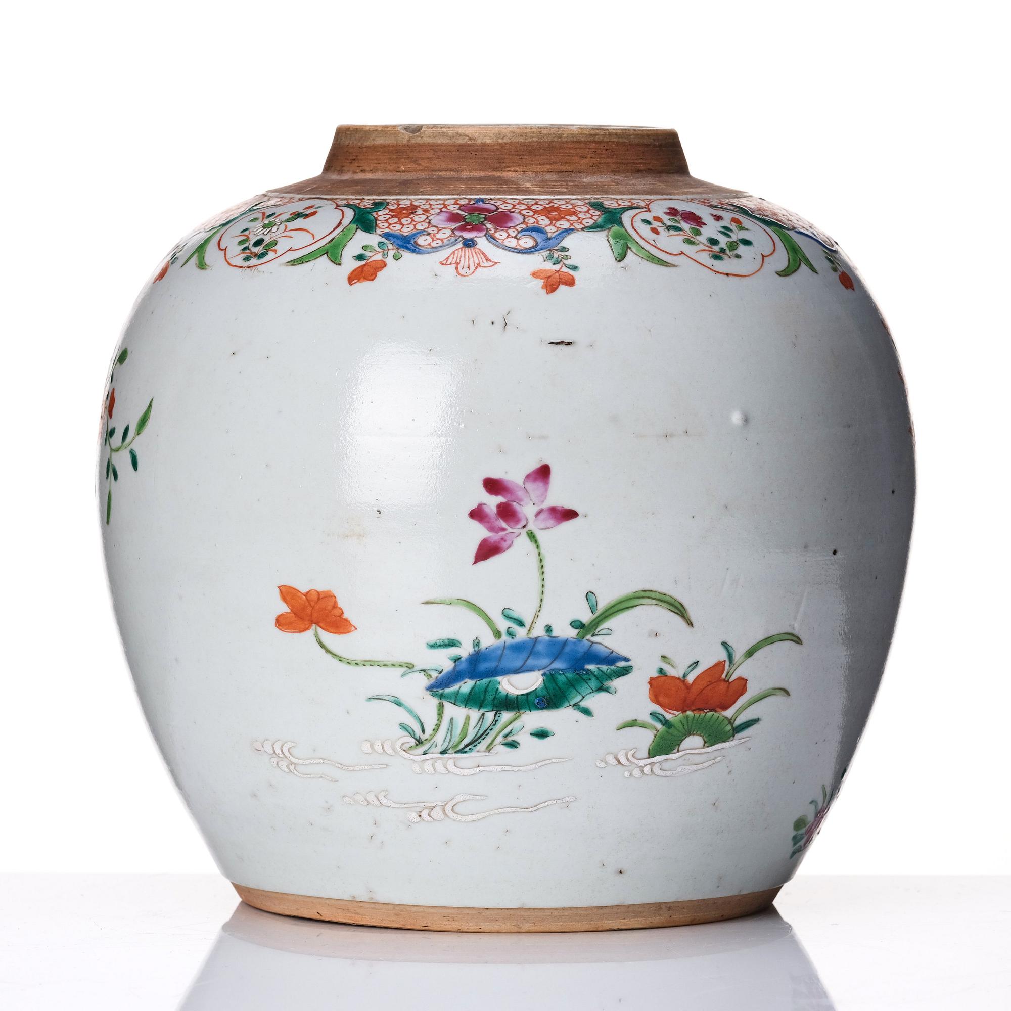 Bojan, porslin. Kina, Qingdynastin, Qianlong (1736-1795).