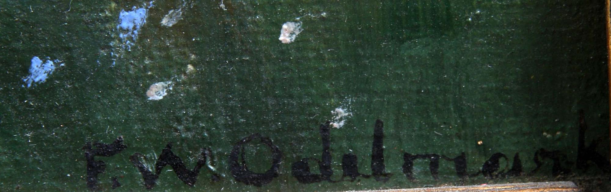 ODELMARK, F.W, oljemålning på duk, sign.