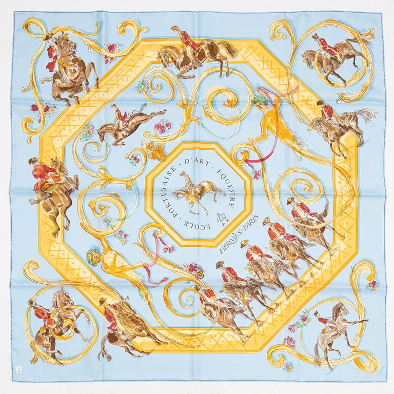 Hermès, scarf, "Ecole Portugaise d'Art Equestre".