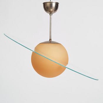 Edward Hald, a ceiling lamp model "HD 711/712", Orrefors, 1930s.