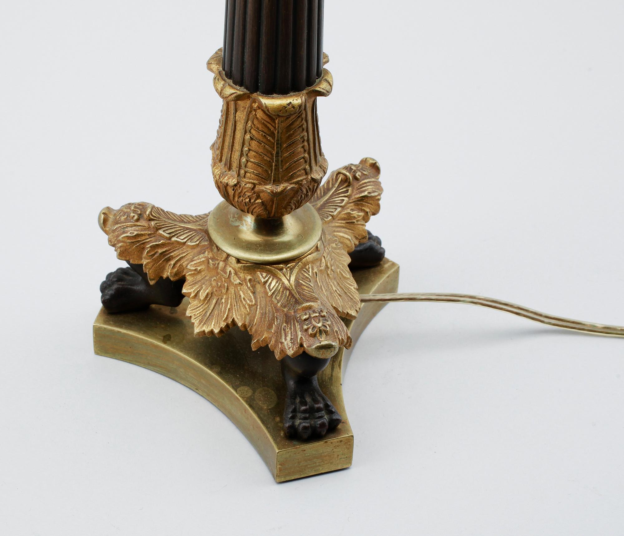 BORDSLAMPA, empirestil, 1800-talets andra hälft.