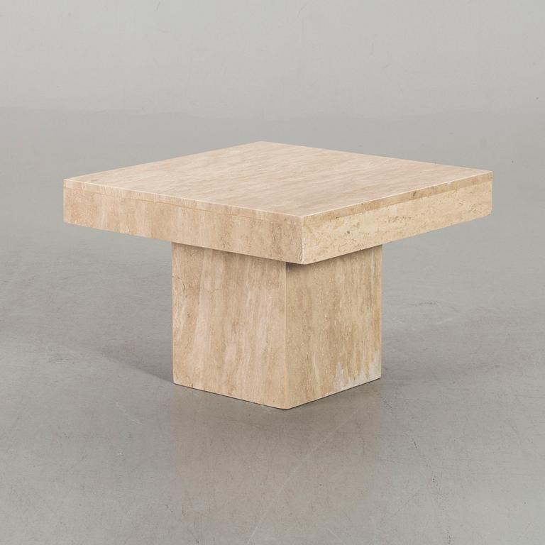 SOFFBORD / LAMPBORD, travertin, 1900-talets senare del.