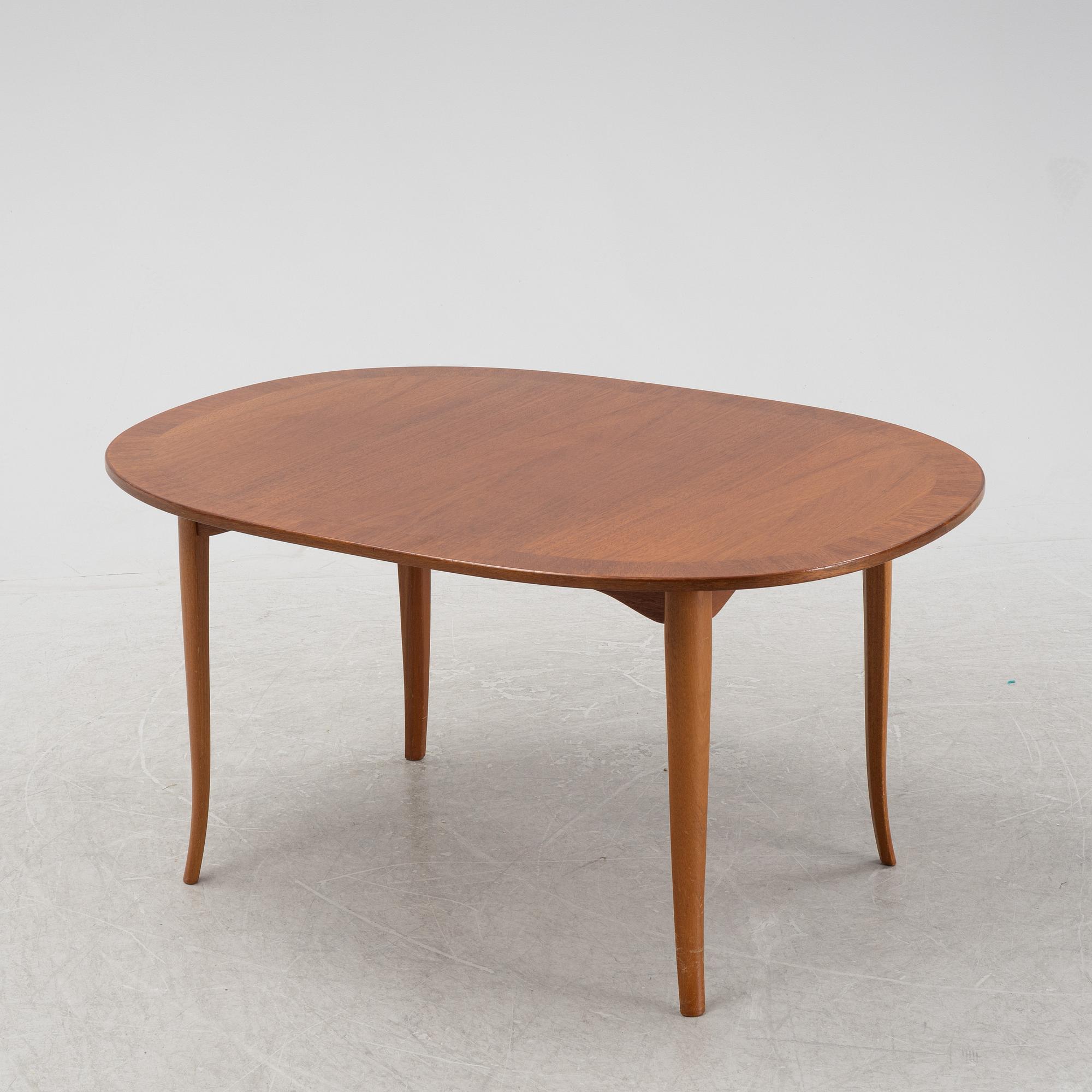 Carl Malmsten, soffbord, "Ovalen", Åfors Möbelfabrik.