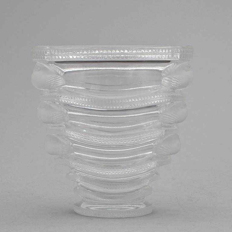 VAS, glas, "Saint Marc", Lalique, Frankrike, signerad, 1900-talets andra hälft.