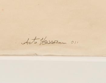 ARTO VÄISÄNEN, tussi ja lyijykynä, signeerattu.