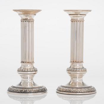 A pair of silver candlesticks, Kultateollisuus, Turku 1996 & 2000.