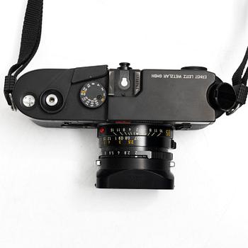 Leica M6 10 404, with three lenses and viewfinder, Leitz, 1984 - 2003.