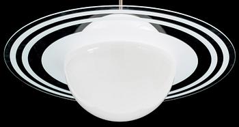 TAKLAMPA, glas, 1900-talets mitt. H 60.