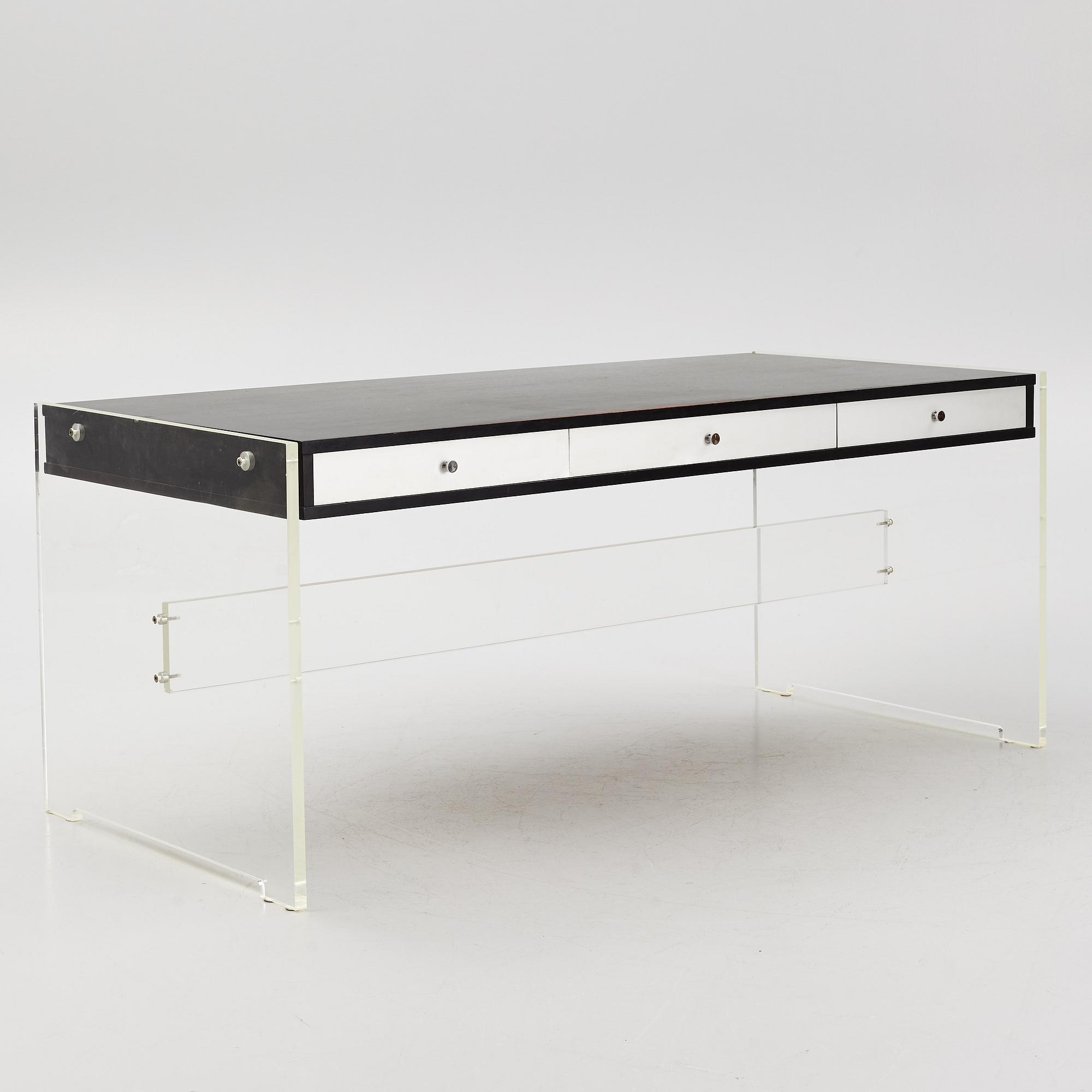 Poul Nørreklit, skrivbord, "Jailhouse suit", Sigurd Hansens Møbelfabrik, Danmark, 1960-tal.