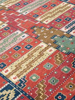 CARPET. "Tornet". Knotted pile. 359,5 x 256 cm. Signed AB MMF KK BN.