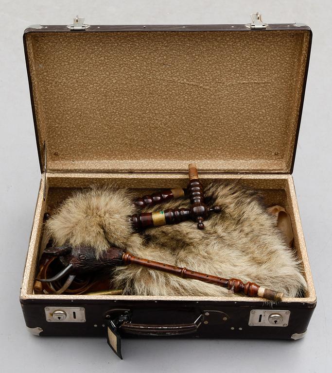 SÄCKPIPA, märkt Amati, Kraslice, 1800-tal.