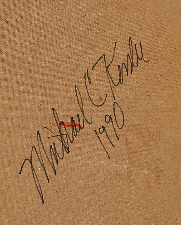 MICHAEL KESSLER, olja på pannå, signerad och daterad à tergo, 1990.