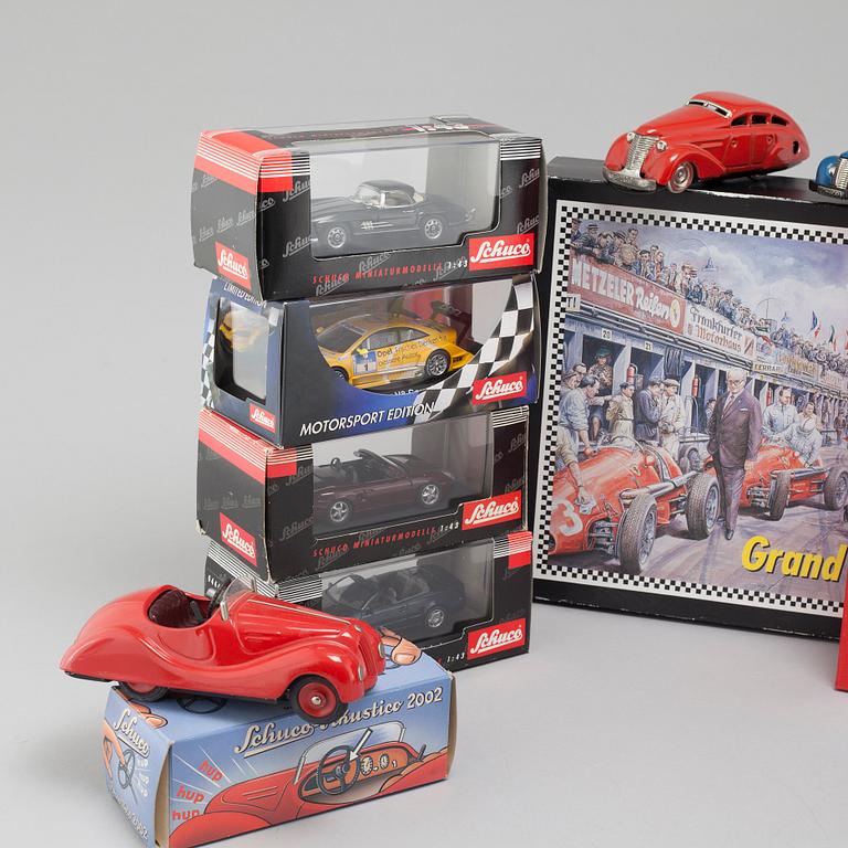 16 model cars from Schuco, 20th and 21th century.