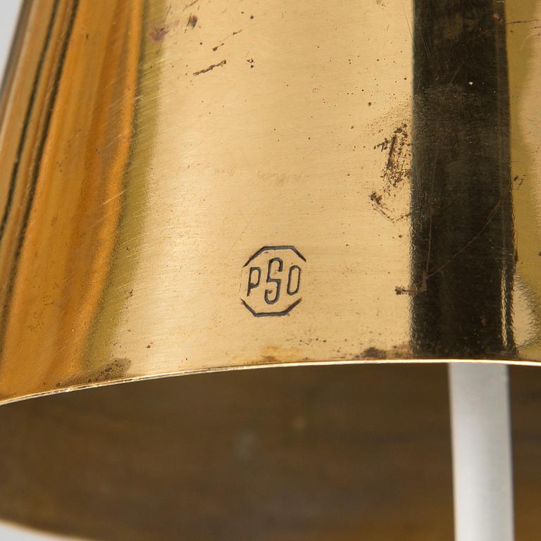 A pair of mid-20th century pendant lights for SO, Pohjoismainen Sähkö Oy, Finland.