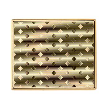 334. A CIGARRETTE CASE, 18K gold, enamel. Van Cleef & Arpels nr 26600. 1940 s. Measurements 90 x 75 mm. Weight 166 g.