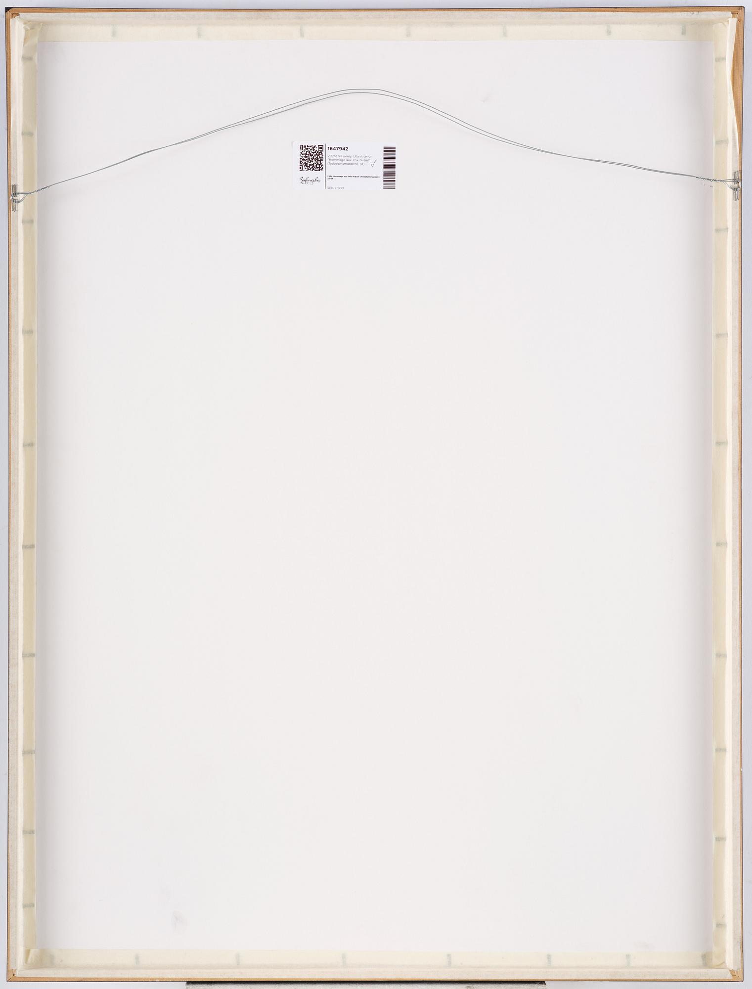 Victor Vasarely, Untitled from: "Hommage aux Prix Nobel" (The Nobel Prize Portfolio).